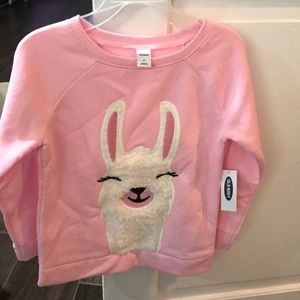 Old Navy Girls Llama Sweater 5T